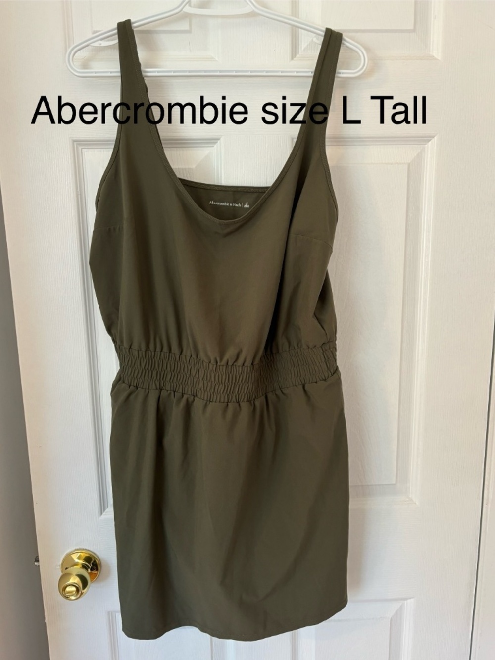 Abercrombie size large tall olive green romper
